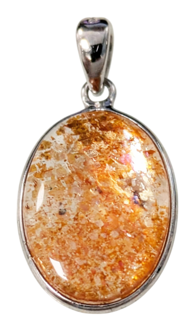 incense at 925 Silver Pendant Sunstone AAA 1.11g
