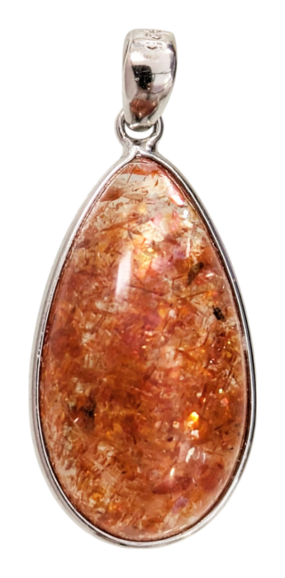 incense at 925 Silver Pendant Sunstone AAA 2.02g