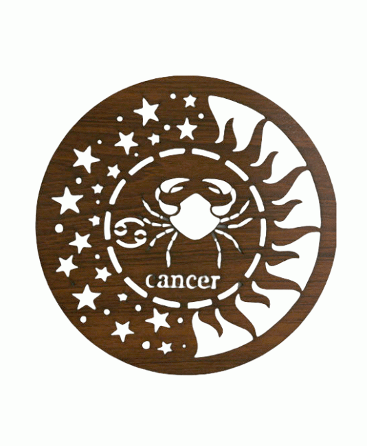 18cm Cancer Astro Wooden Magnetic Sign for HMD999