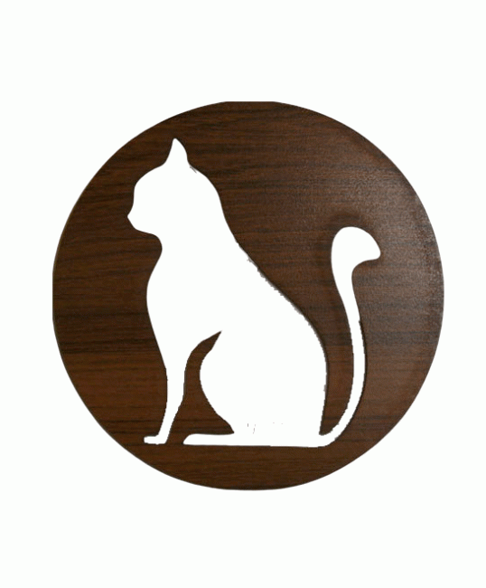 Magnetic Wooden Cat Sign 18cm for HMD999