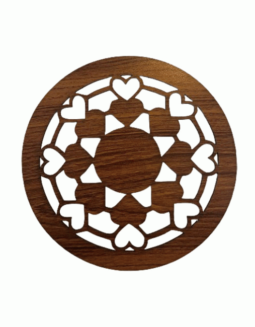 Magnetic Wooden Sign Heart of Harmony 18cm for HMD999