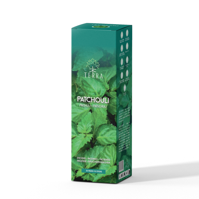 TERRA Patchouli incense without charcoal 12grs