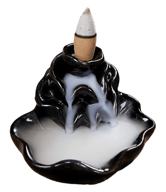 Backflow Ceramic Incense Holder Waterfall 9cm