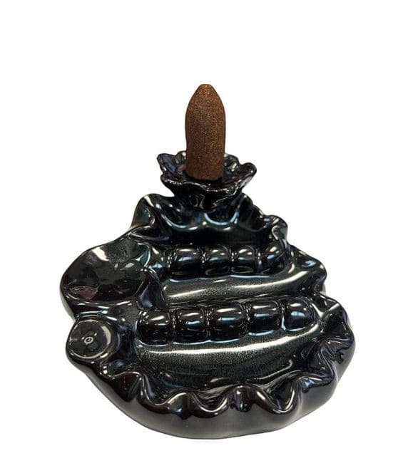 Blackflow Incense Holder Ceramic River Waterfall 10cm