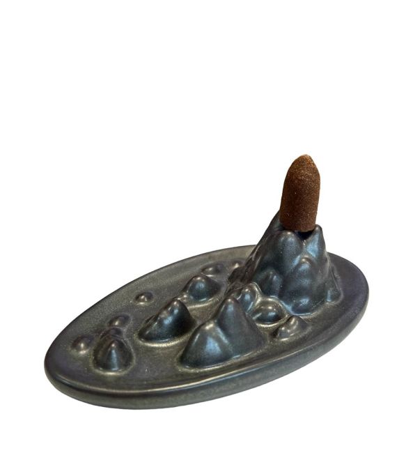 Himalayan Ceramic Backflow Incense Holder 14cm