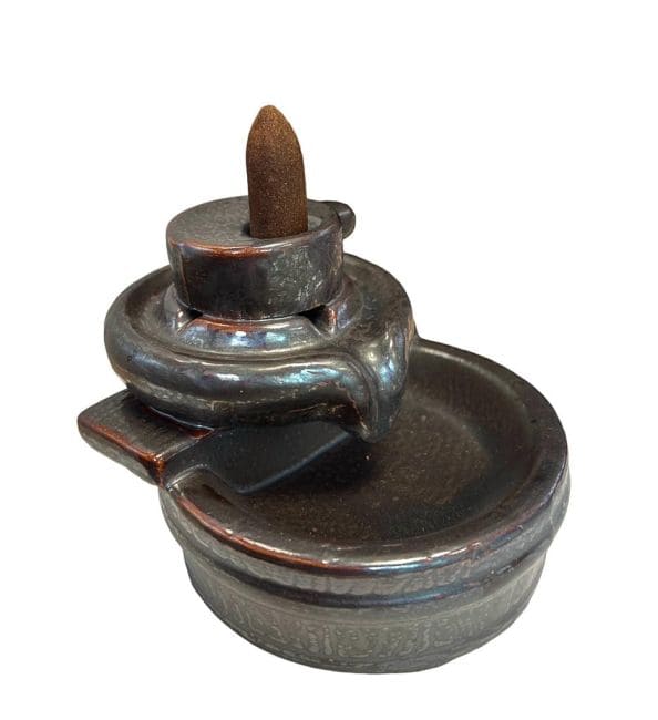 Backflow Ceramic Incense Holder Old Rice Mill 9cm