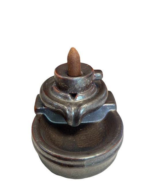 Backflow Ceramic Incense Holder Old Rice Mill 9cm