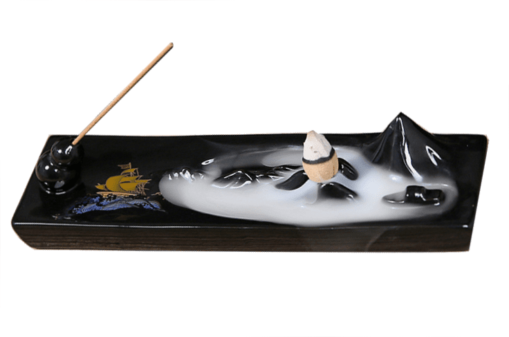 Backflow Ceramic Incense Holder The Enchanted Island 21cm