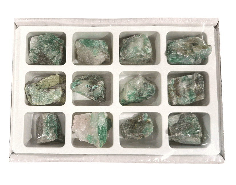 Display 12 pieces Raw Dioptase