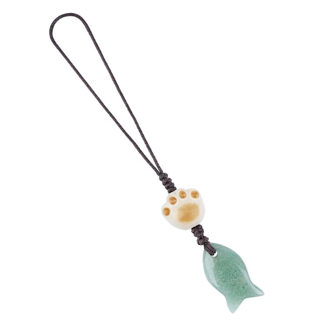 incense at Green Aventurine Fish Bag Charms x3