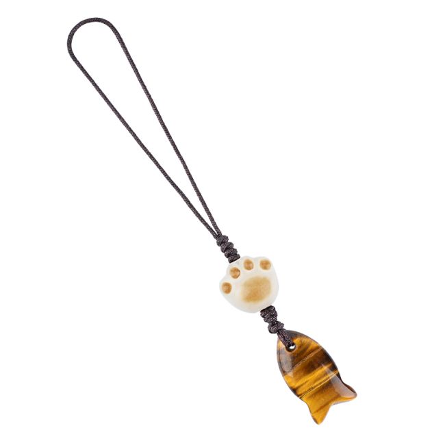 incense at Tiger's Eye Fish Bag Charms x3