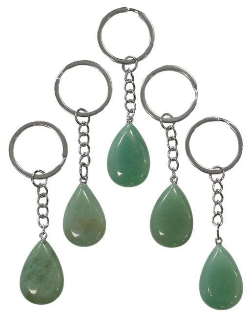 Green Aventurine A Drop Keychain 30mm x 5