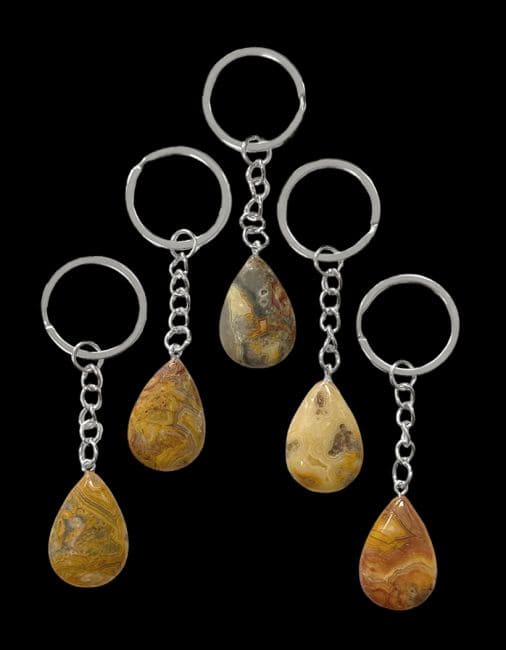 incense at Crazy Lace Agate Drop Keyring 30mm x 5|gb