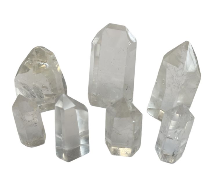 Rock crystal prisms from Madagascar - 7 pieces 1.005k