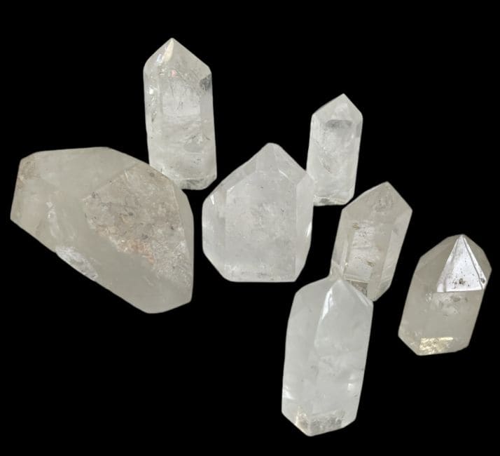 Madagascar rock crystal prisms - 7 pieces 1.482k