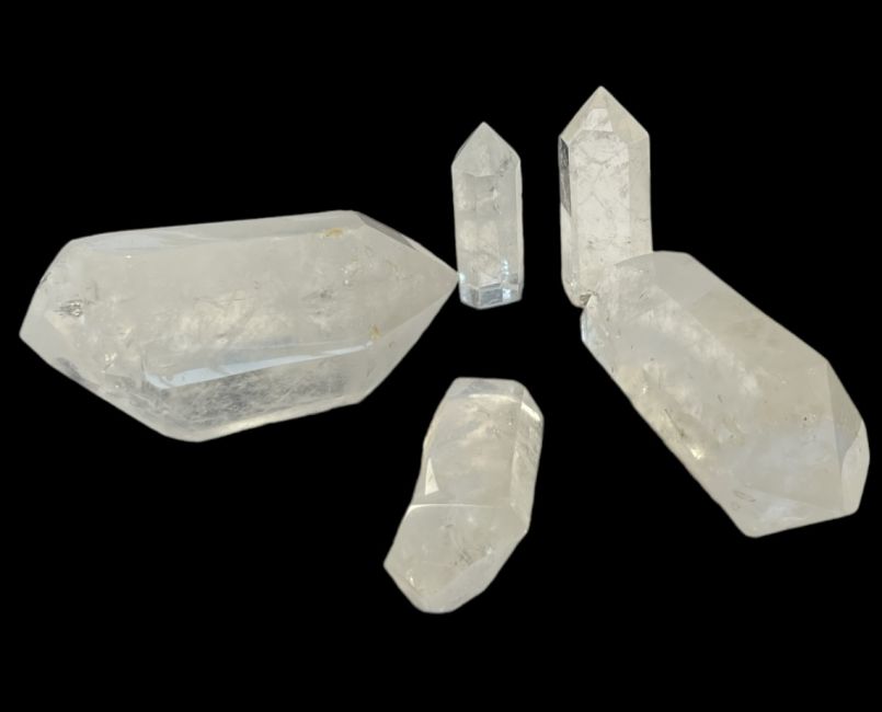 Rock crystal prisms from Madagascar - 5 pieces 1.575 k