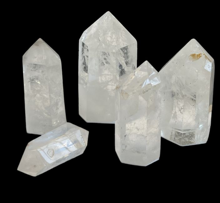 Rock crystal prisms from Madagascar - 5 pieces 1.697 k