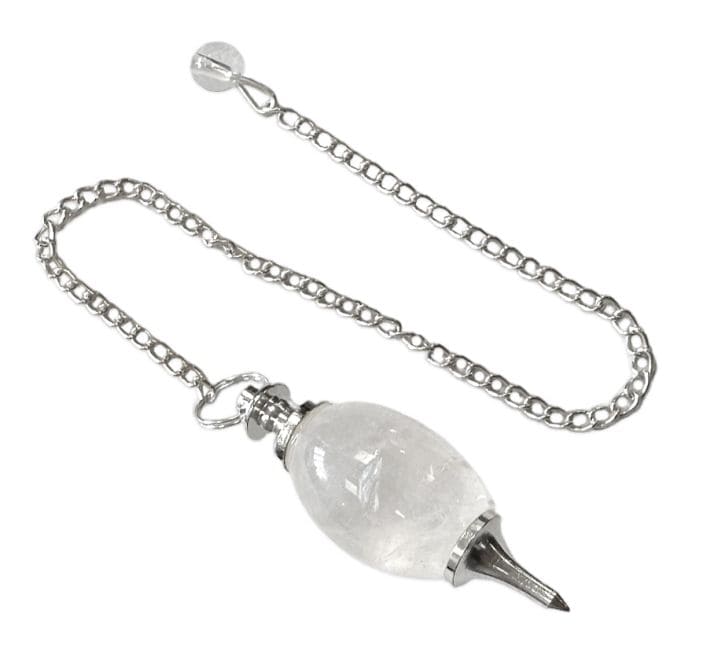 Shiva Lingam Rock Crystal Pendulum from Brazil