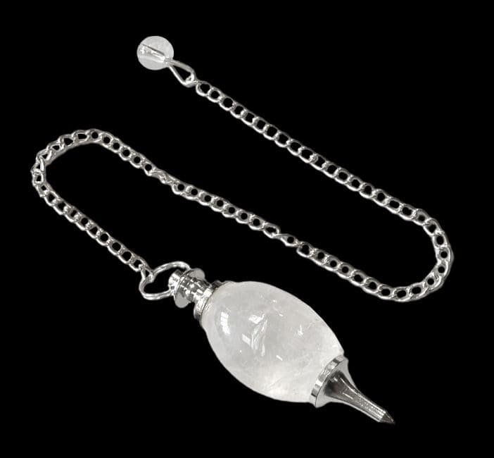 Shiva Lingam Rock Crystal Pendulum from Brazil