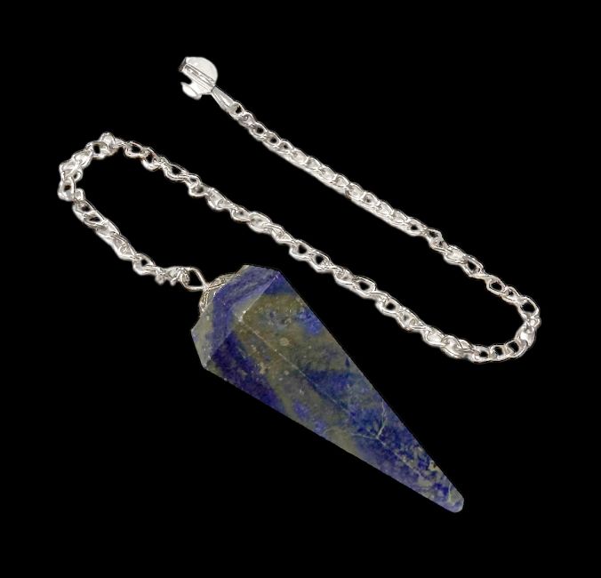 Conical pendulum in Lapis Lazuli 6 faces