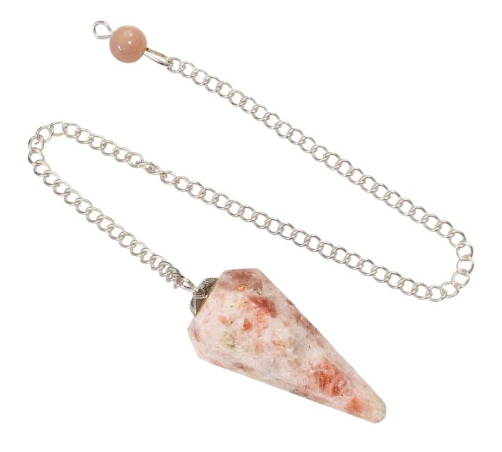 Conical pendulum in Sunstone Goldstone 6 faces