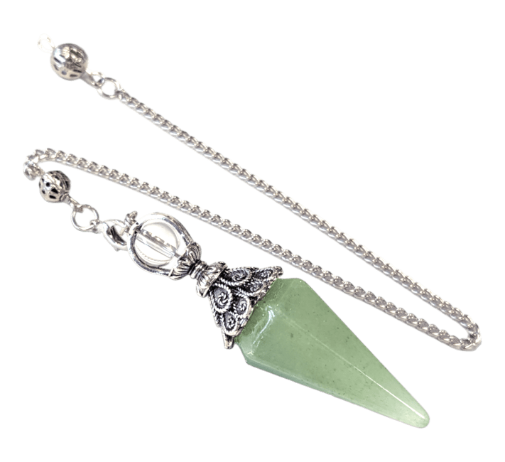 Green Aventurine Pendulum 6 faces & Metal