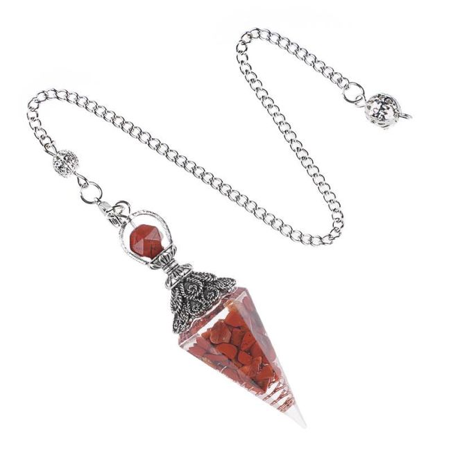 Orgonite Red Jasper Pendulum 6 faces