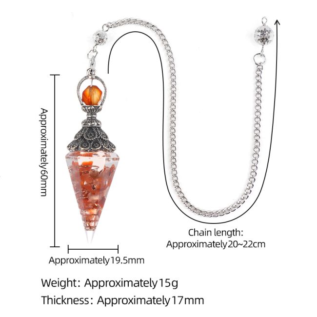 incense at Orgonite Tiger Eye Pendulum 6 faces|gb