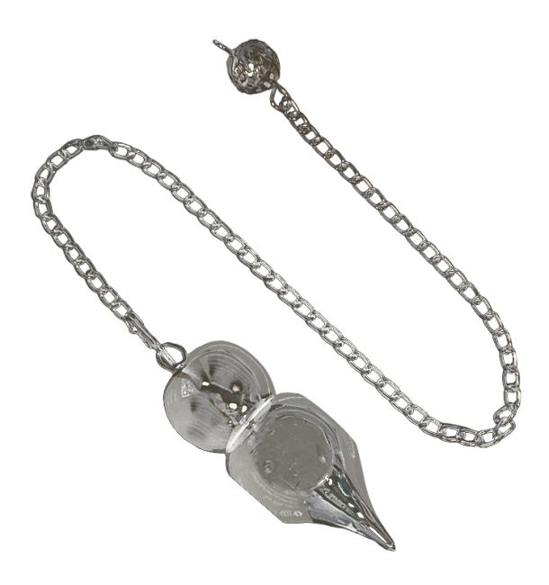 Silver metal point pendulum