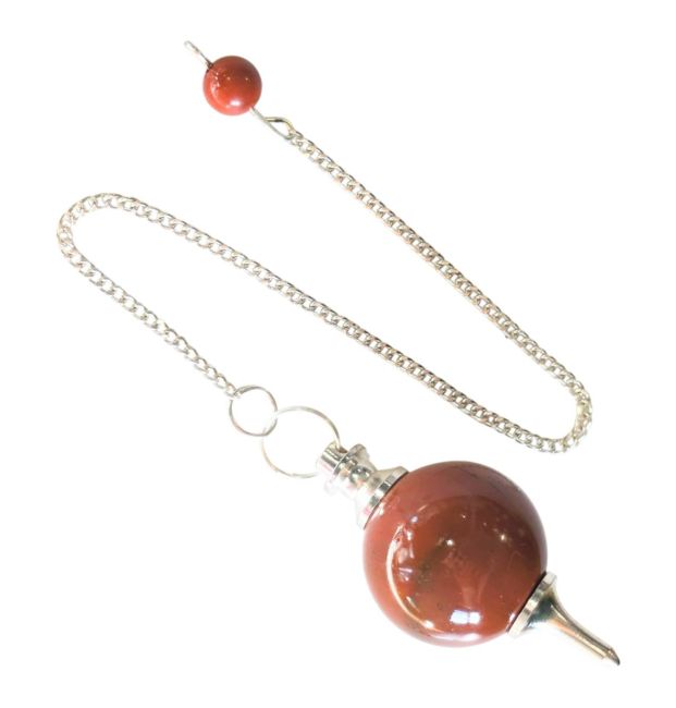 Red Jasper sphere pendulum 4cm