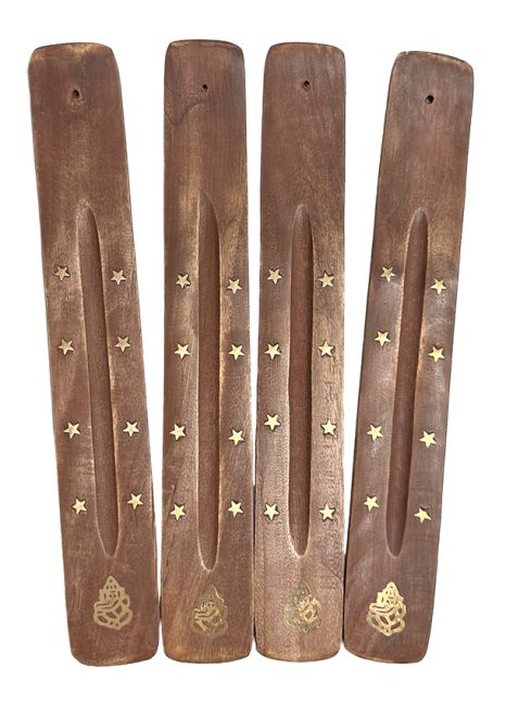 Ganesh ski wood incense holder X10