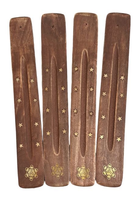 Metatron ski wood incense holder x10