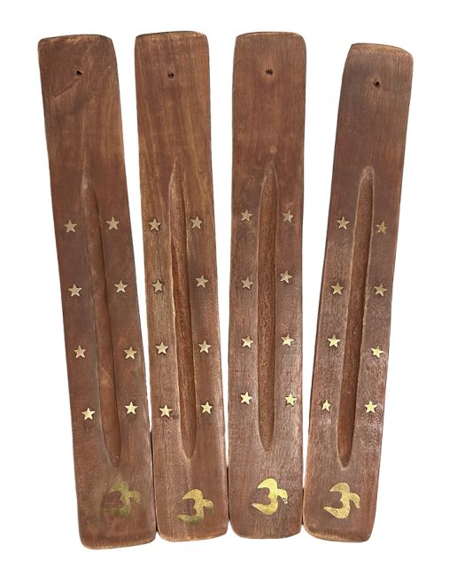 Om X10 ski wood incense holder