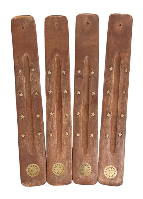 Sun ski wooden incense holder x10