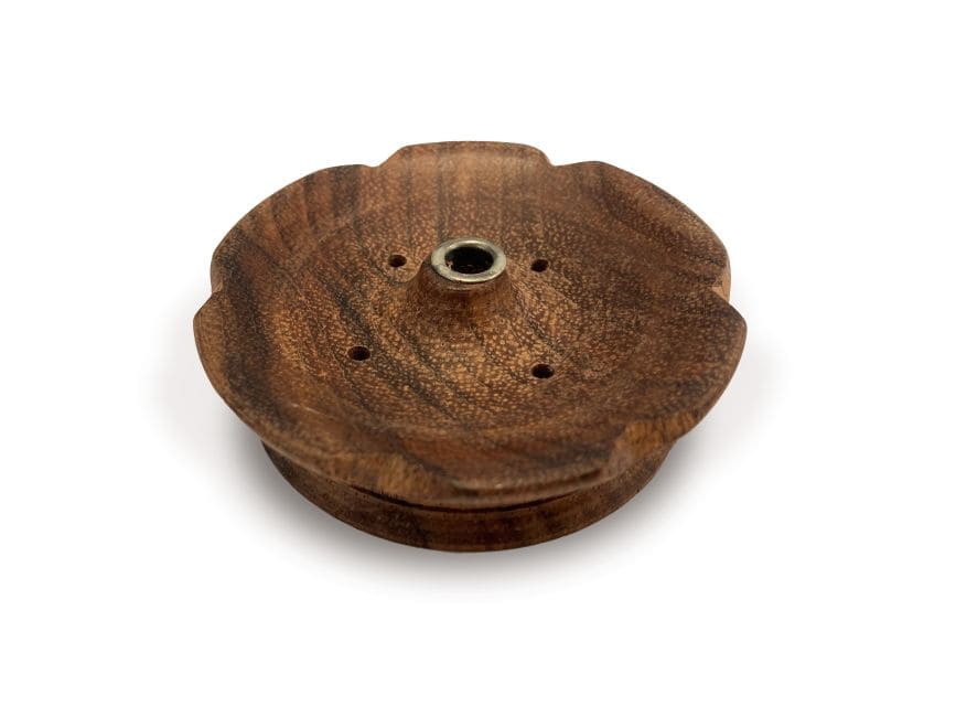 Round Tibetan incense holder