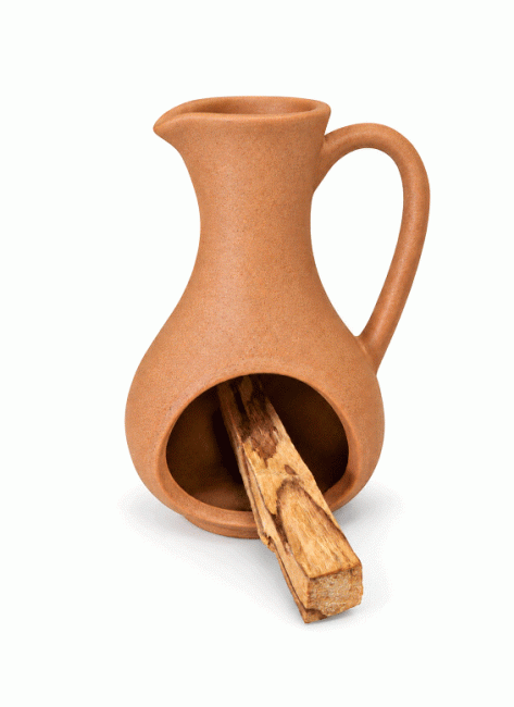 incense at Terracotta ceramic incense burner 12 cm