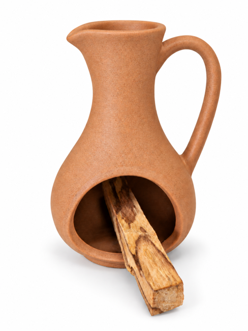 incense at Terracotta ceramic incense burner 12 cm
