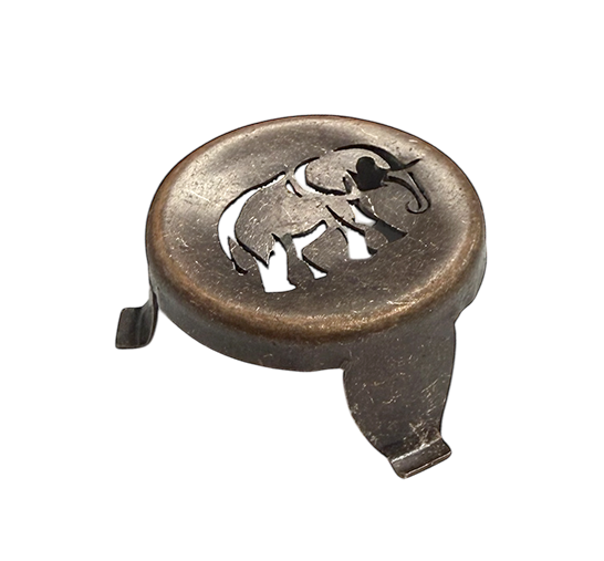 Metal Elephant Coal Holder