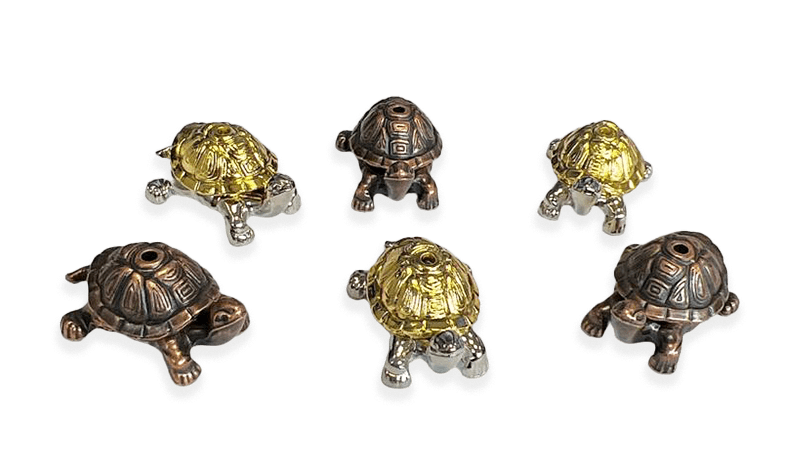 Tortoise Metal Incense Holder X6