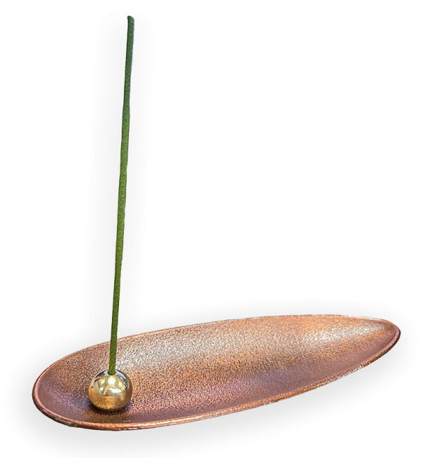Japanese Metal/Copper Incense Holder 14 cm