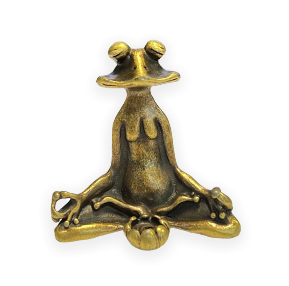 Zen Frog Metal Incense Holder cm