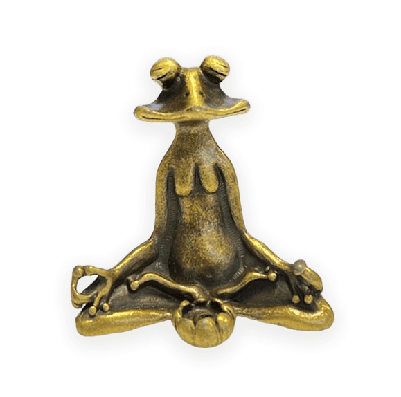 Zen Frog Metal Incense Holder cm