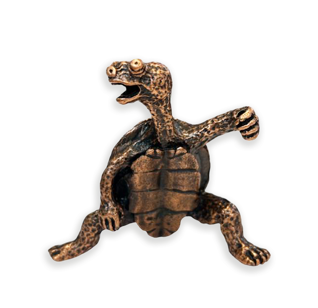 Tortoise Metal Incense Holder 6cm