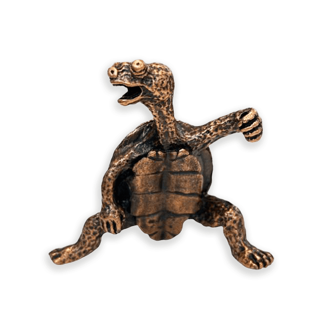 Tortoise Metal Incense Holder 6cm