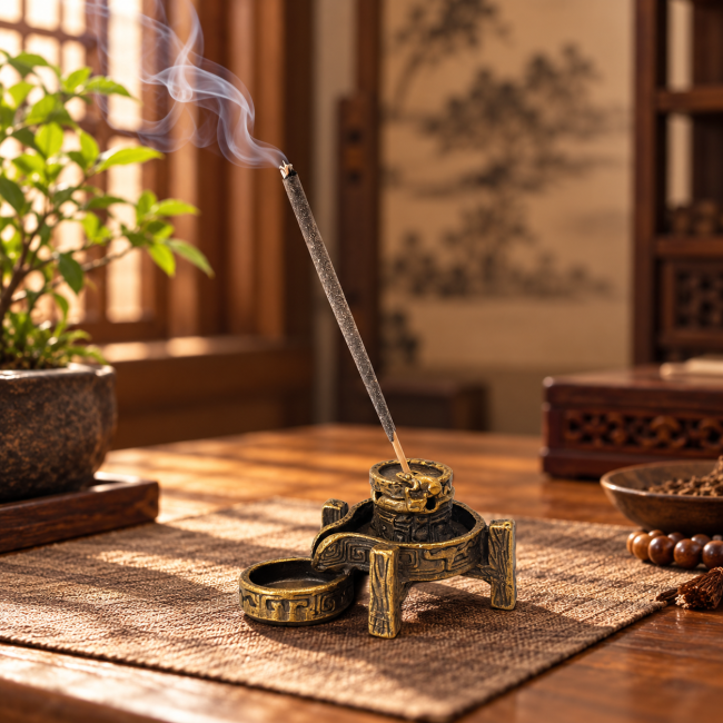 incense at Traditional Chinese mill incense holder 5.1 cm|gb