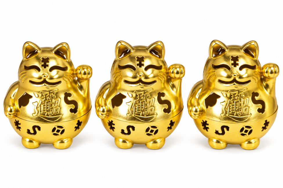 incense at Copper lotus-handle incense burner 4.7 cm – Pack of 3