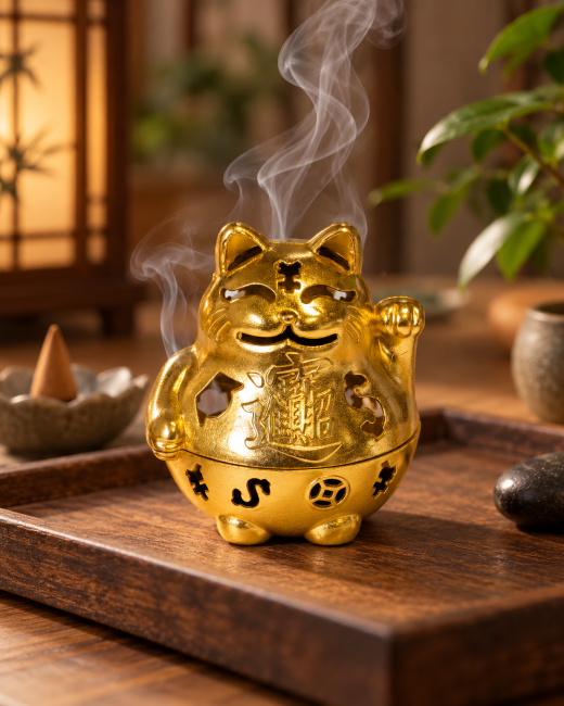 incense at Copper lotus-handle incense burner 4.7 cm – Pack of 3|gb