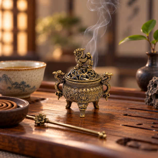 incense at Qilin Incense Burner 6 cm|gb