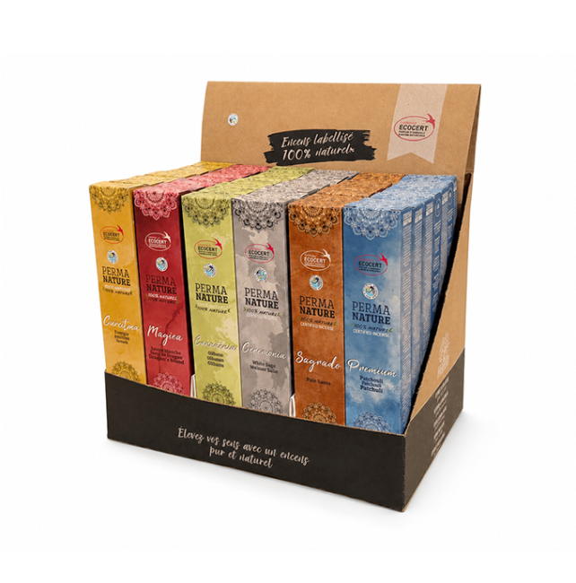 incense at Perma-Nature Ecocert Fair Trade Incense Display 42 pcs