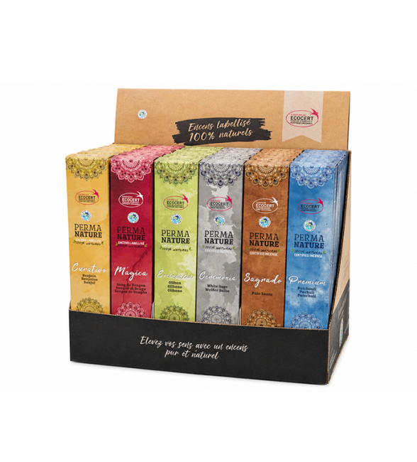 incense at Perma-Nature Ecocert Fair Trade Incense Display 42 pcs|gb